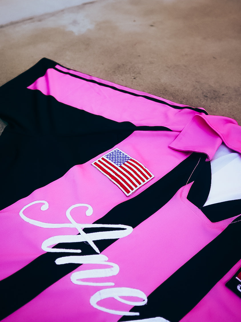 "pink" jersey